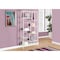 Monarch Specialties Bookshelf, Bookcase, Etagere, 72"H, Office, Bedroom, Metal, Tempered Glass, White, Clear I 7159 - alternate 1